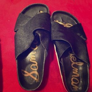 Sam Edelman pony hair slides